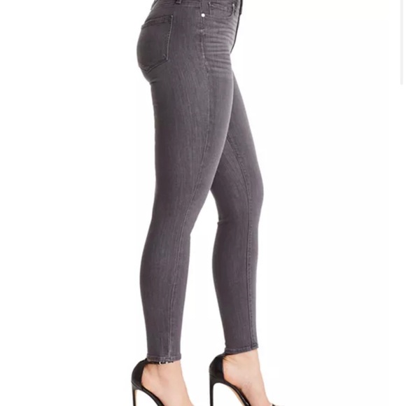 Paige Hoxton High Rise Ankle Skinny Jeans in Gray Peaks - Picture 6 of 6
